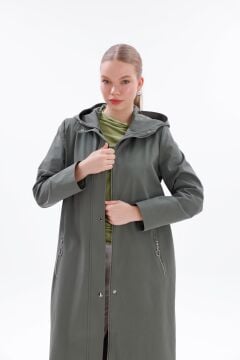 N'Prive Fermuar Detay Tam Boy Trench Coat