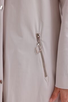 N'Prive Fermuar Detay Tam Boy Trench Coat