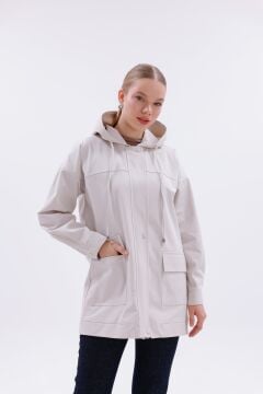 N'Prive Kapüşon Detaylı Trench Coat