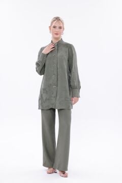 N'Prive Metal Aksesuar Detay İpek Cupra Takım