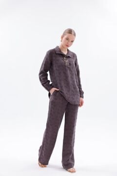 N'Prive Yaka İşleme Detay İpek Cupra Takım