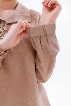 N'Prive Yaka İşleme Detay İpek Cupra Takım