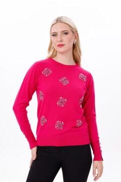 N'Prive Yıldız Taş İşleme Triko Bluz